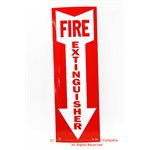 Sign,Vinyl,Fire Extg,4x12,Arro