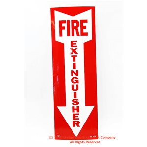 Sign,Vinyl,Fire Extg,4x12,Arro